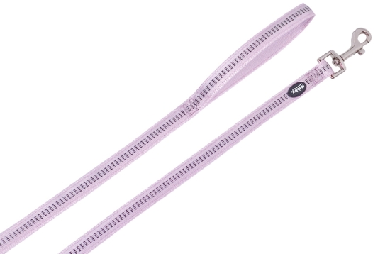 Nobby SOFT GRIP vodítko nylon L-XL 120cm / 25mm šeříková