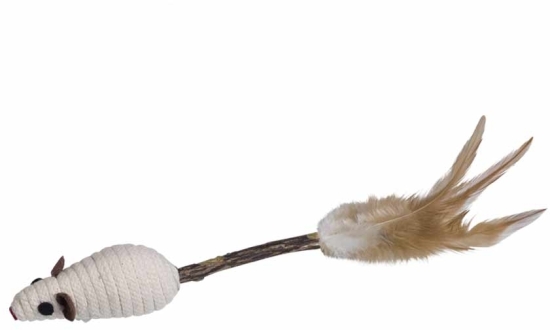 Nobby hračka pro kočky Matatabi tyčinka s myškou 14 cm