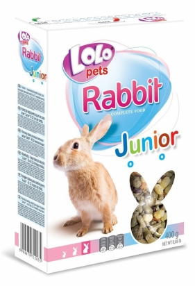 LOLO JUNIOR kompl. krmivo pro králíky 8-12 měs.400g krabička