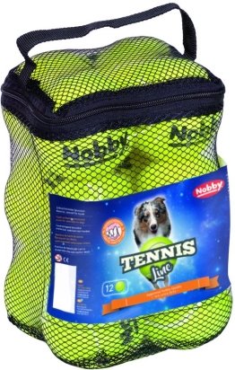 Nobby Tennis Line hračka tenisový míček žlutý M 6,5cm 12ks