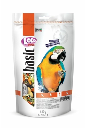 LOLO BASIC kompletní krmivo pro velké papoušky 350 g Doypack
