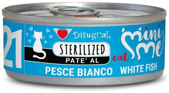 Disugual Cat Mini Me 21 Sterilized konzerva bílá ryba 85g