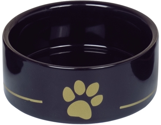 Nobby keramická miska GOLDEN PAW černá 12,0 x 4,5 cm / 0,25 l