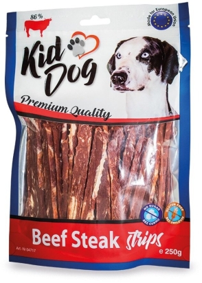 KIDDOG hovězí steak v proužku 250 g