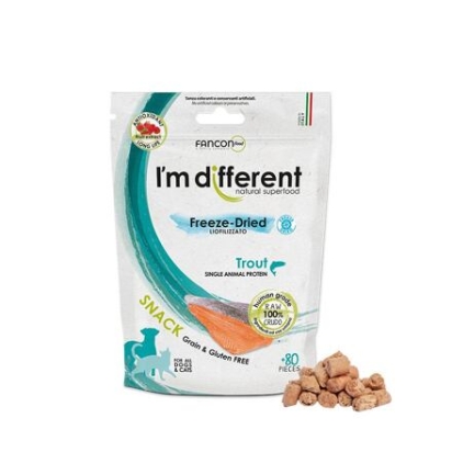 I´M DIFFERRENT SNACK pstruh - mrazem sušený pamlsek, 40 g