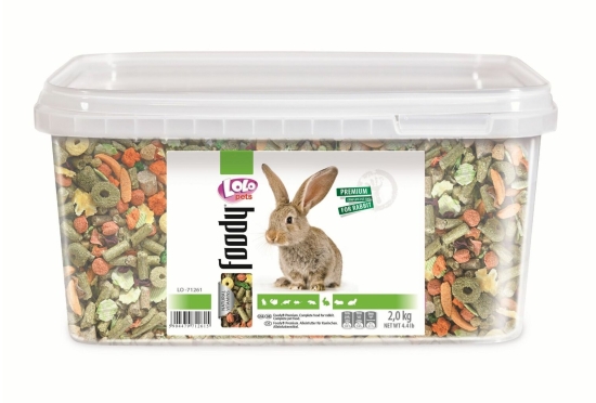 LOLO BASIC kompletní krmivo pro králíky 3 L, 2 kg kyblík