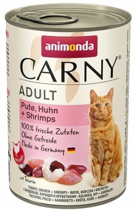 ANIMONDA konzerva CARNY Adult - krůta, kuře+ráčci 400g