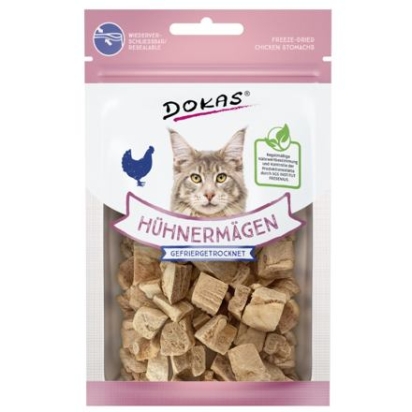 Dokas - Mrazem sušené kuřecí žaludky pro kočky 12 g