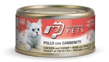 Professional Pets Naturale Cat konzerva kuře, krevety 70g