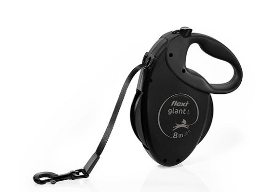 Flexi Giant Black Edition L pásek 8 m, max. 50 kg