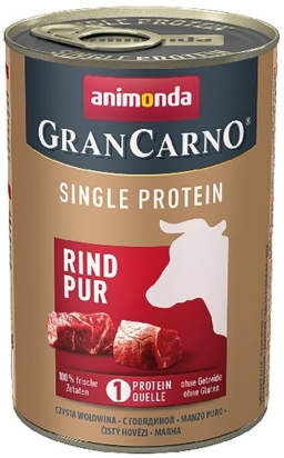 GRANCARNO Single Protein 400 g čisté hovězí, konzerva pro psy