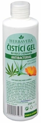 HERBAVERA antibakteriální čistící gel s konopím 250 ml