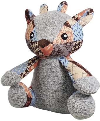 Nobby hračka pro psy Jelen Patchwork 20 cm