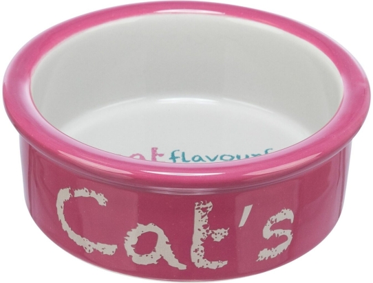 Keramická miska CAT´s, 0,3 l/ø 12 cm, antická růž/světlešedá