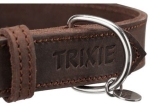 Kožený obojek RUSTIC - tmavě-hnědá