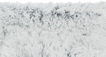 Obdelníkový pelech HARVEY, 80 x 65 cm, dlouhovlasý plyš/semiš, šedá