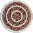 Miska k pomalému krmení, design kruhy, 0,45 l/ø 23 cm, plast/TPR, šedá