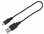 USB svítící obojek PLOCHÝ M-L 50cm/30 mm modrý (RP 2,10 Kč)