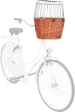 Přepravní koš na kolo s drátěnou kabinou 44x48x33cm, bez polštáře (max. 5 kg)