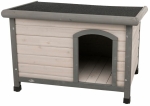 Natura bouda pro psa s rovnou střechou S-M 85 x 58 x 60 cm, šedá