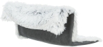 Lůžko na topení s dlouhým vlasem, 45x26x31 cm, černobílá