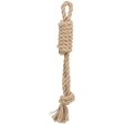 Hrací lano s uzlovým peškem, 35 cm, konopí/bavlna