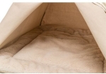 Teepee BOHO s polštářem, 55 x 65 x 44 cm, bavlna, béžová