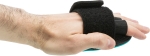 Masážní kartáč, ovál na ruku, polyester/silikon/TPR, 11x14cm