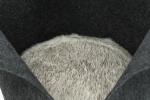 Kulatý plstěný pelech LUISE, ø 40 cm, antracit - DOPRODEJ