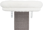 Škrábadlo ACADIA, 3posty, montovatelné ke zdi, 160cm, šedé