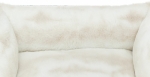 NELLI pelech obdélníkový, objemné okraje,  60 x 50 cm, světlehnědá/taupe