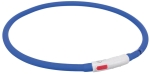 Flash USB svítící obojek XS-XL 70 cm / 10 mm,  - královská  modrá (RP 2,10 Kč)