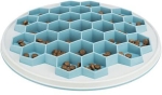 HIVE, talíř k pomalému krmení, ø 30 cm, plast/TRP/TPE, šedá/modrá