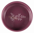 Keramická  miska 0,8l/16 cm bílá s motivem rostlin/berry