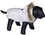 Nobby ELNA bunda pro psa s kožíškem bílá 23cm
