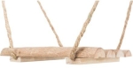 Závěsná houpačka, borové dřevo, 19,5 x 19,5 x 27 cm