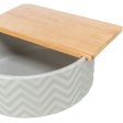 Písková lázeň s platformou, keramika/dřevo, ø 24 cm/ 25 x 9 cm, např. křeček, osmák