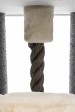 XXL škrábadlo HUMBERTO, 174 x 68 x 68, krémová/šedá