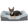 Vital Bed LINO, ortopedický obdélníkový pelech 70 x 55 cm, šedá/světlešedá