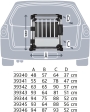 Transportní klec - hliníkový rám, pevné panely 48x57x64 cm
