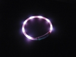 Nobby Led Puppy svítící kroužek silikon růžová 45cm
