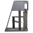 Škrabadlo ACTIVE, 96 x 38 / 122 cm, s lezeckou rampou, šedá
