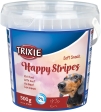 Soft Snack Happy Stripes - hovězí pásky, kyblík 500 g