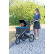 Kočárek BUGGY na vzduchových pneu,  60 x 112 x 120 cm, nosnost 20 kg, černá/petrolejová