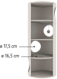 Škrabací válec pro kočky TOWER EDOARDO šedo/krémový 100 cm
