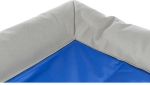 Chladící obdelníkový pelech Cool Dreamer s okrajem šedo/modrý