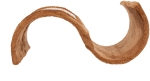Škrábací VLNA Wavy sisal 29x18x50cm, hnědá