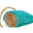 Taštička s kokosovým vláknem - hračka pro hlodavce, sisal, 10 x 13 cm, modrá