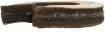 Podkova, hračka pro psy, kůže / vlna, 15cm - DOPRODEJ