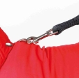 Červená vesta PALERMO s odepínací kapucí